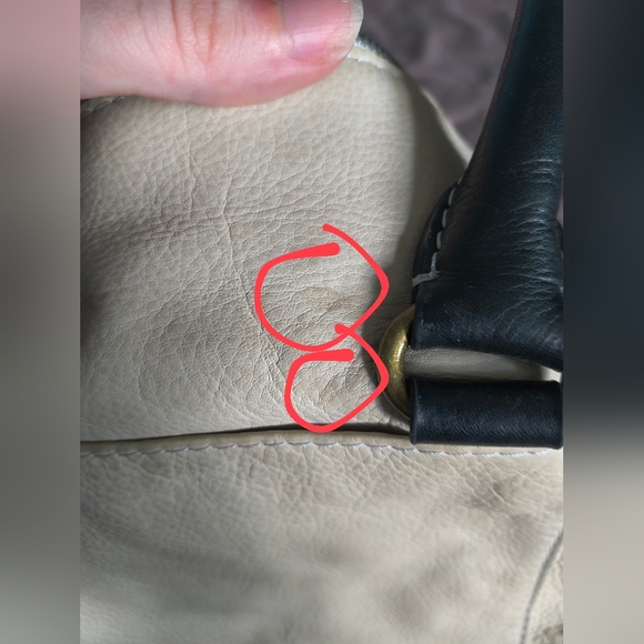 American Leather Co Black And White Purse - Picture 8 of 12